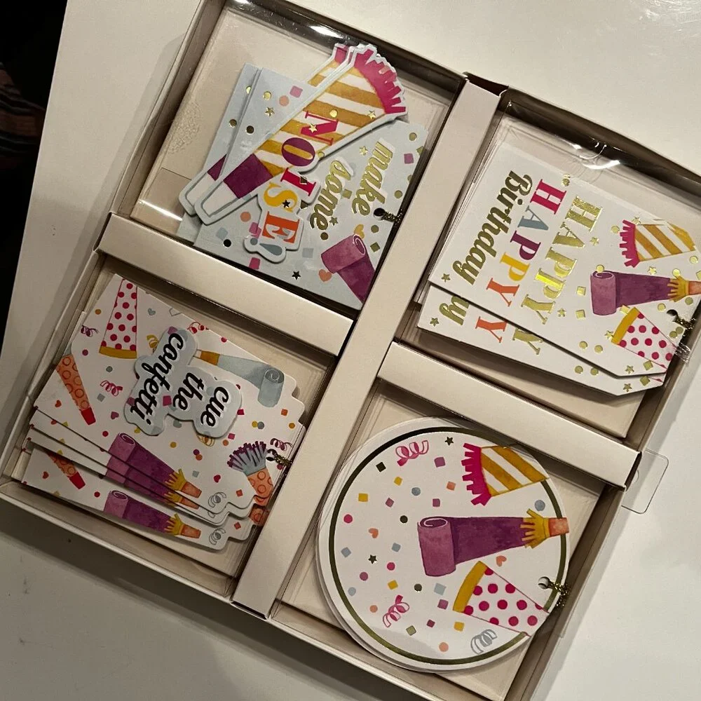 Gift Tags / Birthday Themed‎ (20 Cards / 4 Different Designs / new/gift wrap/x)